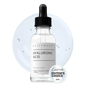 Pure Hyaluronic Acid Serum for Face - Plumping, Anti-Aging & Hydrating - Fragrance-Free, Pairs Well with Vitamin C Face Serum & Hylunaric Acid Moisturizer, 29ml/1 oz 1 Fl Oz (Pack of 1)