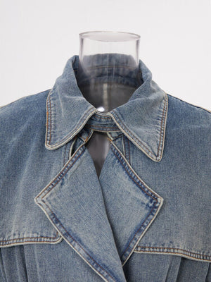 Denim Trench Coat