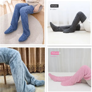 Fuzzy Over Knee High Winter Warm Socks