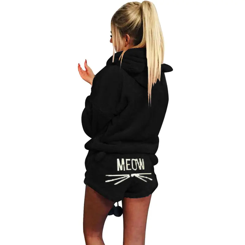 Meow Hoodie PJ's set