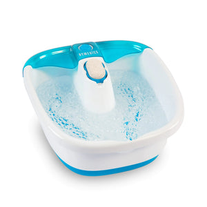 Homedics Bubble Mate Foot Spa, Toe Touch Controlled Foot Bath with Invigorating Bubbles and Splash Proof, Raised Massage nodes and Removable Pumice Stone Standard