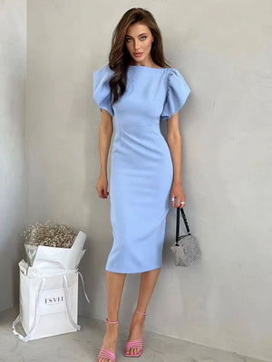 High-Waist Sheath Dress