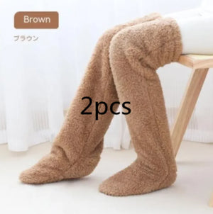 Fuzzy Over Knee High Winter Warm Socks