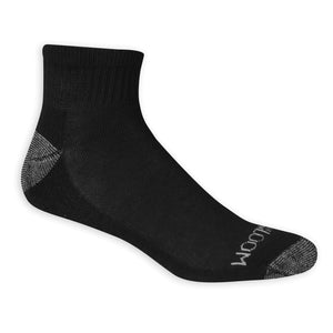 Fruit of the Loom Men's Dual Defense Ankle Socks (12 Pack) 6-12 Black