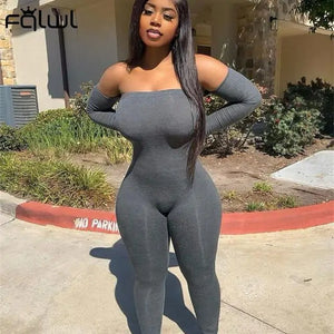 Women Strapless Bodycon Jumpsuit