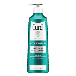 Curel Hydra Therapy In Shower Lotion, Wet Skin Moisturizer for Dry or Extra-dry Skin, with Advanced Ceramide Complex, for Optimal Moisture Retention, 12 Ounce 12 Fl Oz (Pack of 1)