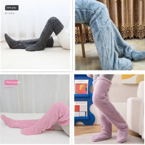 Fuzzy Over Knee High Winter Warm Socks