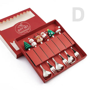 Christmas Cutlery Set: Festive Spoon and Fork