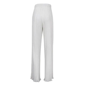 Elegant High Waist Wide Pants Set