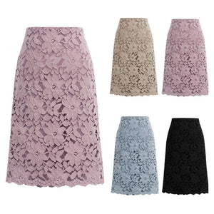 Lace Elegant Office Skirts