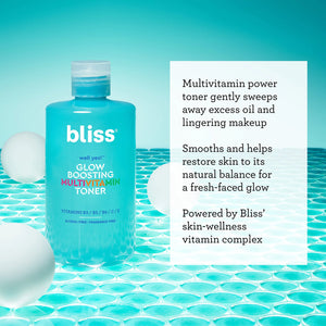 Bliss Well Yes Hydrating Toner with Vitamin B3, B5, B6, C & E - Brightens, Soothes, and Balances Skin - Alcohol-Free, Ideal for Sensitive & Oily Skin Glow Boosting Toner