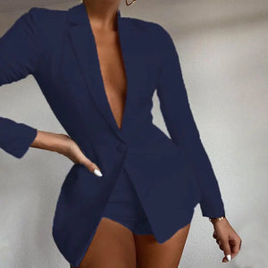 Elegant Women's Shorts Suit Set