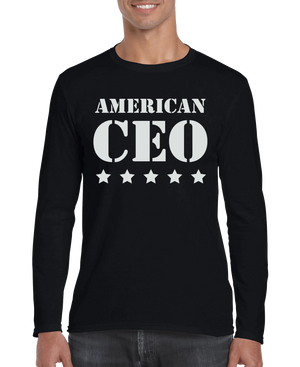 Five Star American CEO Men's Long Sleeve Shirt