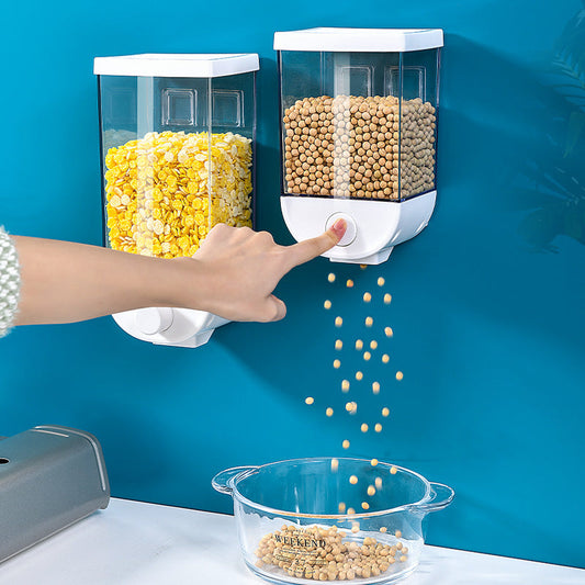 Convenient Wall Mounted Cereal Dispenser Containers