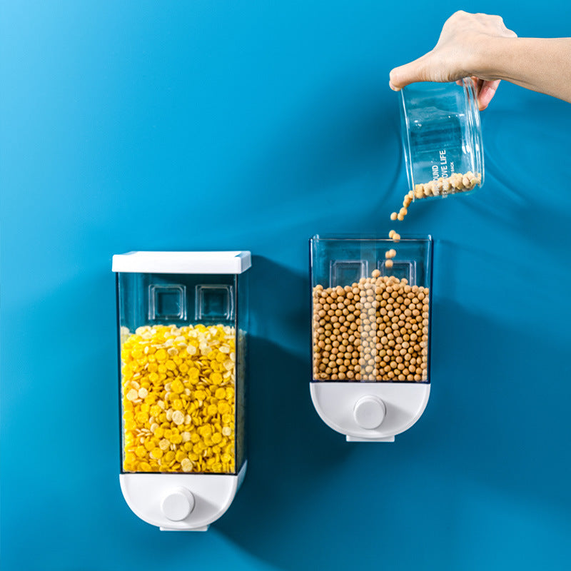 Convenient Wall Mounted Cereal Dispenser Containers