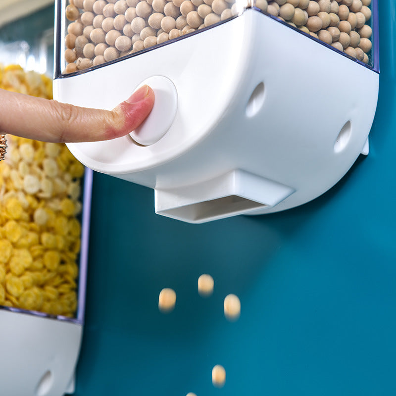 Convenient Wall Mounted Cereal Dispenser Containers