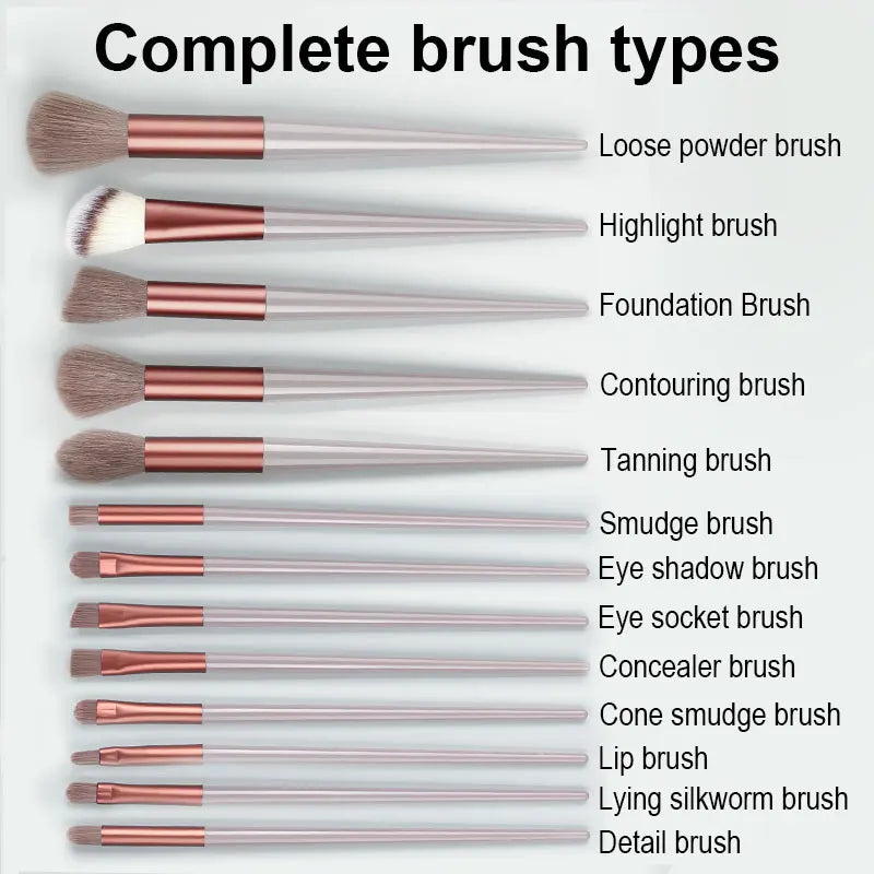 Makeup Brush Set | 13 Piece