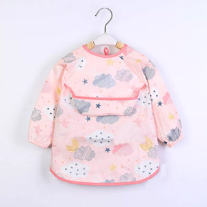 Baby Kids Long Sleeve Scarf Waterproof Apron