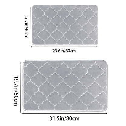 Water Absorbent Non-Slip Memory Foam Bathroom Mat