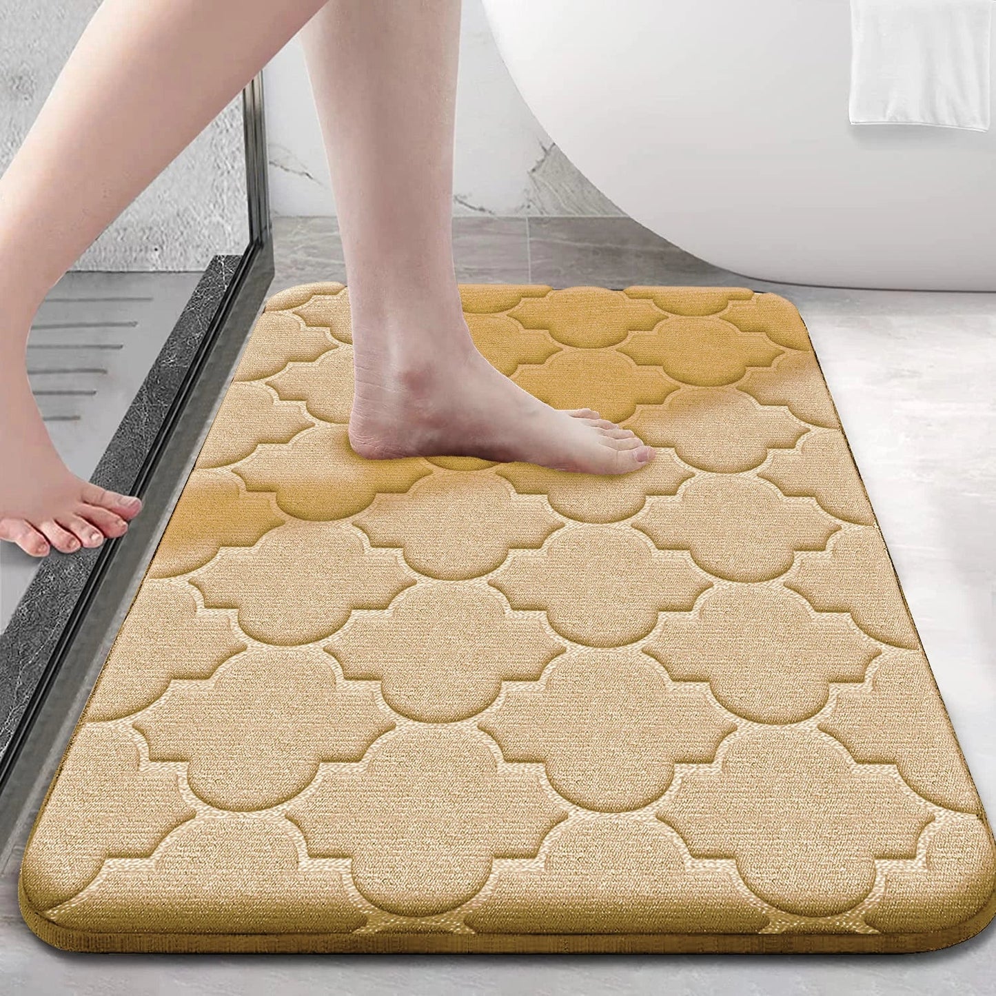 Water Absorbent Non-Slip Memory Foam Bathroom Mat