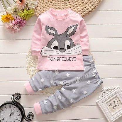 Cotton Baby Girl Sleepwear Suits