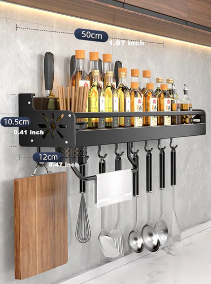 Wave Pattern Kitchen Organizer Shelf