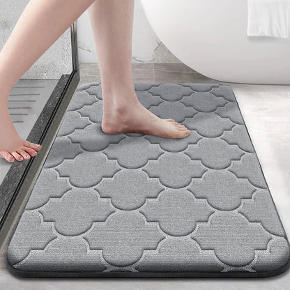 Water Absorbent Non-Slip Memory Foam Bathroom Mat