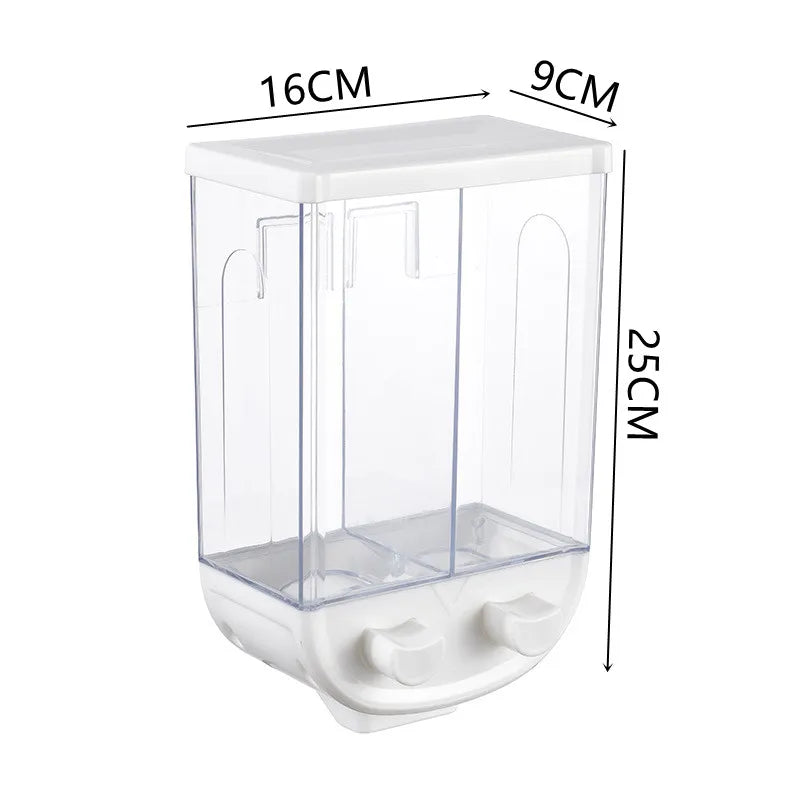 Convenient Wall Mounted Cereal Dispenser Containers