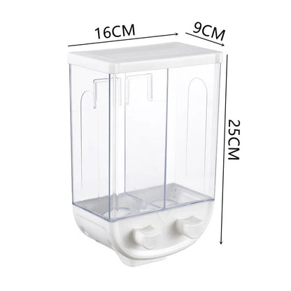 Convenient Wall Mounted Cereal Dispenser Containers