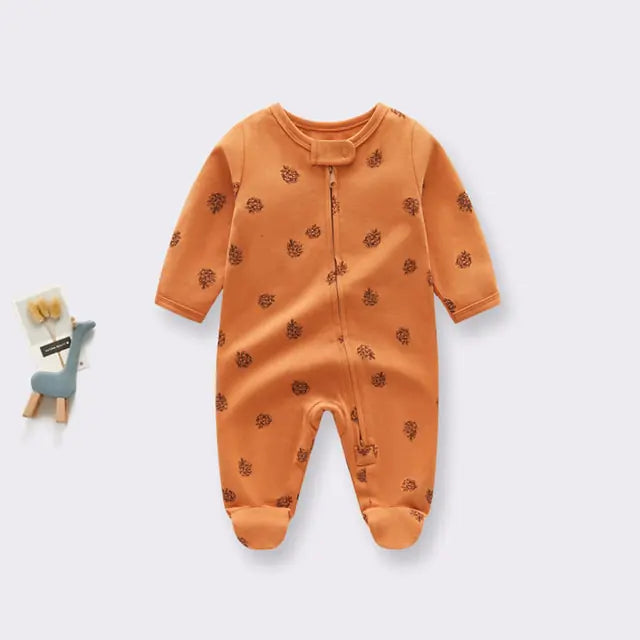 Newborn Baby Knitted Footie Jumpsuit